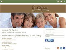 Tablet Screenshot of gustafson-dental.com